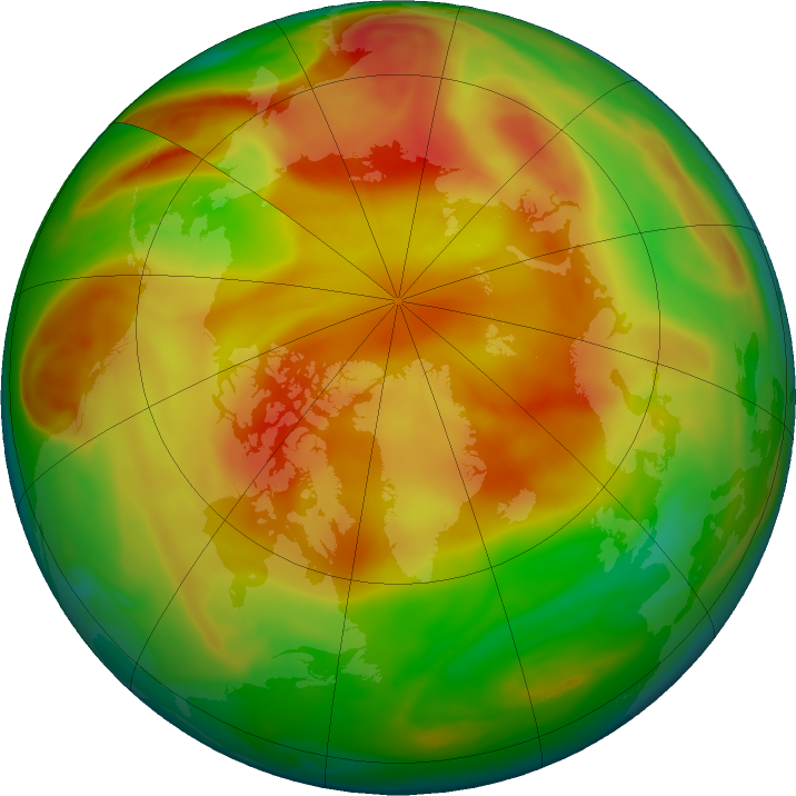 Arctic ozone map for 12 April 2017